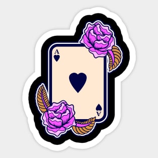 Playing card spade Sticker